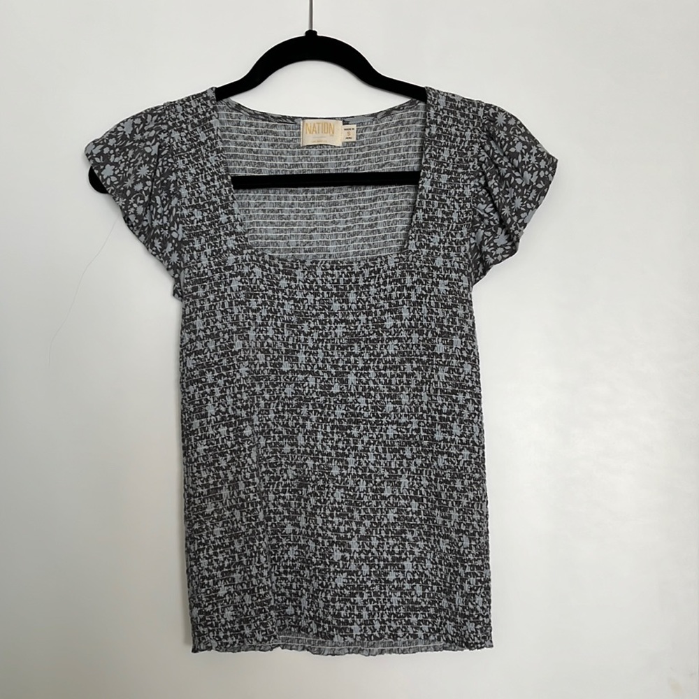NATION LTD Alicia Smocked Tank Top